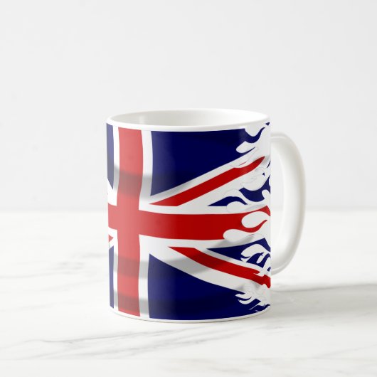 Drapeau britannique de café Mug (Devant droit)