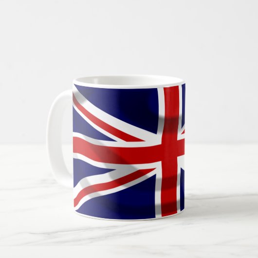 Drapeau britannique de café Mug (Devant gauche)