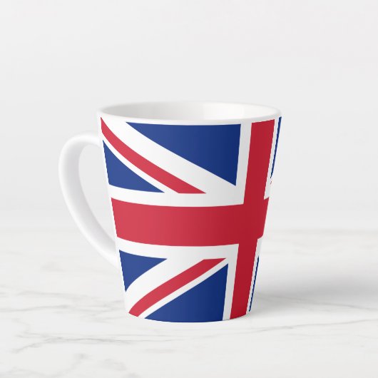 Drapeau britannique Latte Mug (Angle gauche)
