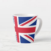 Drapeau britannique Latte Mug (Angle droit)