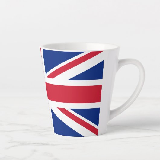 Drapeau britannique Latte Mug (Droite)