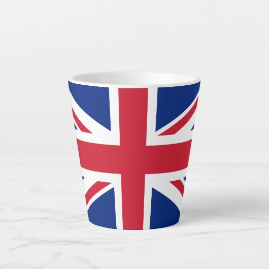 Drapeau britannique Latte Mug (Devant)
