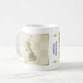 Drapeau BRITANNIQUE + Tasse de carte (Devant gauche)