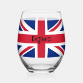 Drapeau britannique Union Jack Design Verre à Vin (Recto)