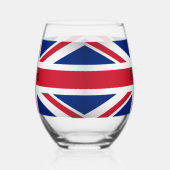 Drapeau britannique Union Jack Design Verre à Vin  (Gauche)