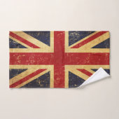 Drapeau britannique Union Jack vintage (Serviette à main)