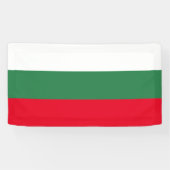 Drapeau bulgare de Bulgarie bannière personnalisée (Horizontal)