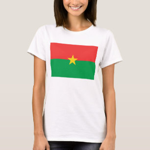 Drapeau Burkina Faso x Carte T-shirt