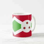 Drapeau burundais en céramique Mug (Devant droit)