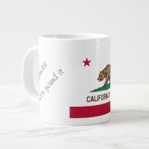 Drapeau californien et Mug de devise