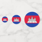 Drapeau cambodgien Table Confetti (Devant)