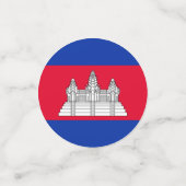 Drapeau cambodgien Table Confetti (Petit recto)