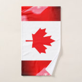 Drapeau canadien (Serviette à main)