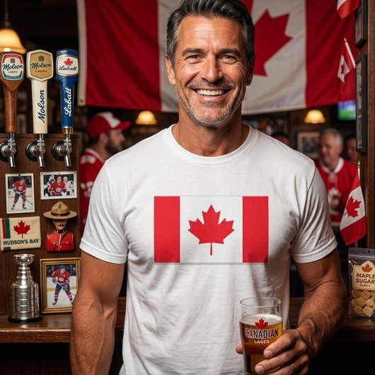 Drapeau canadien. CANADA. T-Shirt