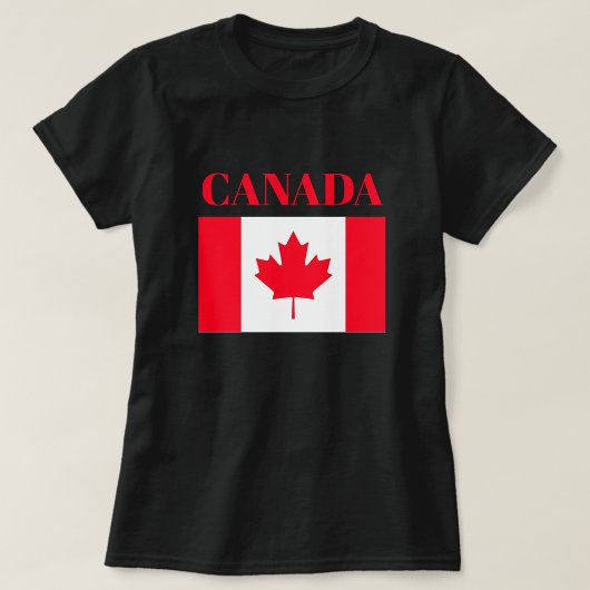 Drapeau canadien. CANADA. T-Shirt