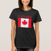 Drapeau canadien. CANADA. T-Shirt (Devant)