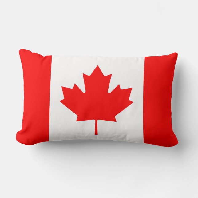Drapeau canadien Coussin de la feuille d'érable ro (Recto)