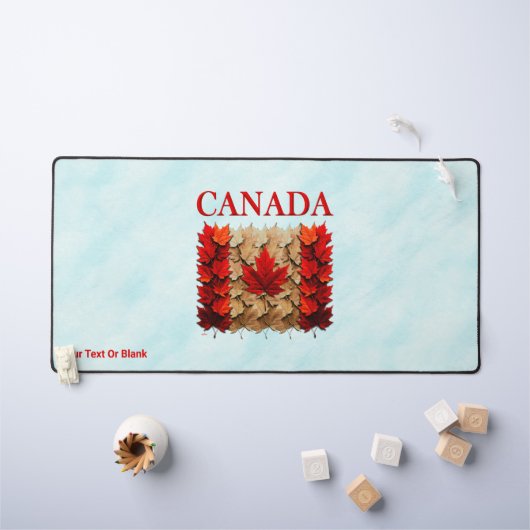 Drapeau canadien de la feuille d'érable d'automne (Tableau pour enfants)