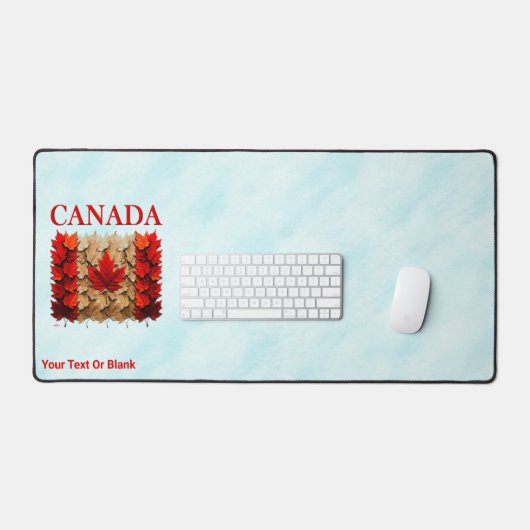 Drapeau canadien de la feuille d'érable d'automne (Clavier et souris)