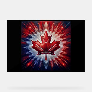 Drapeau canadien Feuille d'érable Fractal