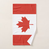 Drapeau canadien patriotique (Serviette à main)