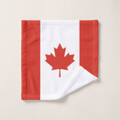 Drapeau canadien patriotique (Gant de toilette)