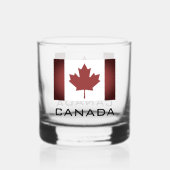 Drapeau canadien patriotique verre de whisky perso (Recto)