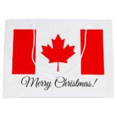 Drapeau canadien personnalisé Joyeux sacs cadeaux  (Devant)