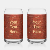 Drapeau Canadien Sur L'Écorce De Birch Intérieur (Verso)