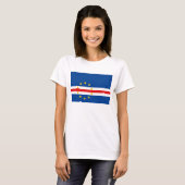 Drapeau Cap-Vert x Carte T-shirt (Devant entier)