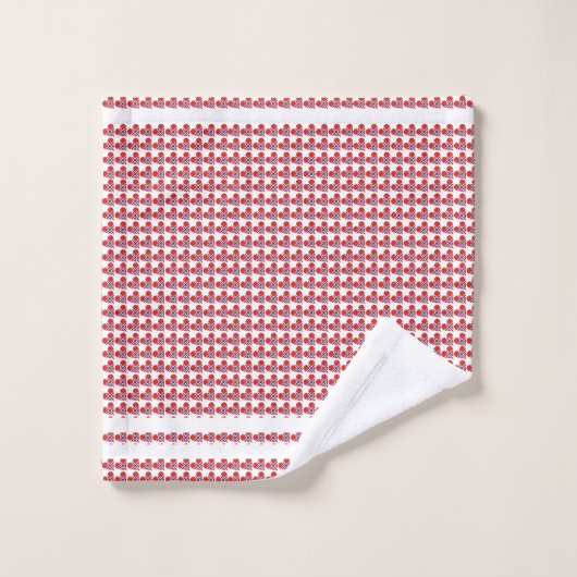 Drapeau cardiaque norvégien (Gant de toilette)