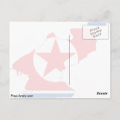Drapeau carte de Corée du Nord (Dos)