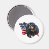 Drapeau Cavalier King Charles Spaniel - Magnet (Recto/Verso)