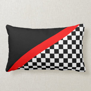 Drapeau Checkered emballant des coussins