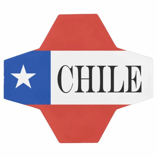 Drapeau chilien patriotique (Plat)