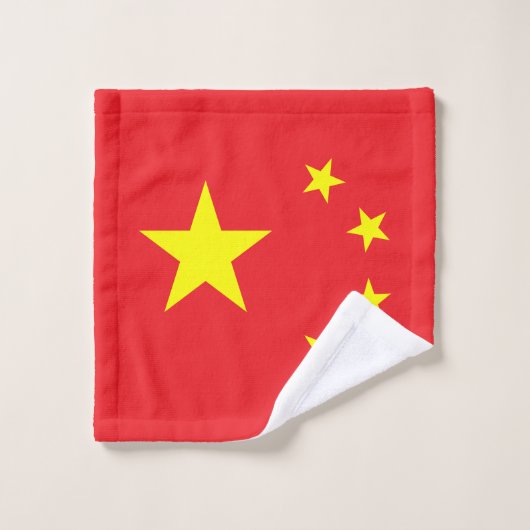 Drapeau chinois (Gant de toilette)