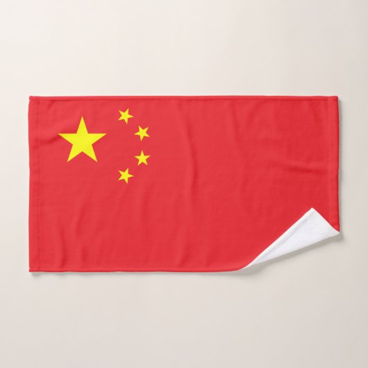 Drapeau Chinois (Serviette à main)