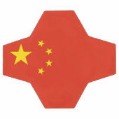 Drapeau chinois : Bal de football patriotique (Plat)