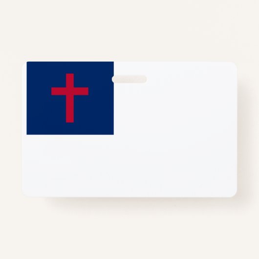 Drapeau chrétien Badge (Devant)