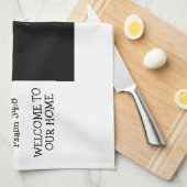 DRAPEAU chrétien personnalisé de serviette de cuis (Quart Plié)