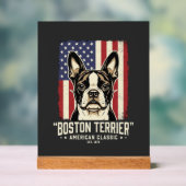Drapeau Classique Américain Boston Terrier (Neutre)