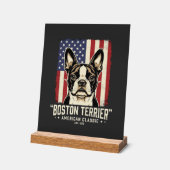 Drapeau Classique Américain Boston Terrier (Angle)