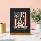 Drapeau Classique Américain Boston Terrier (Mariage)