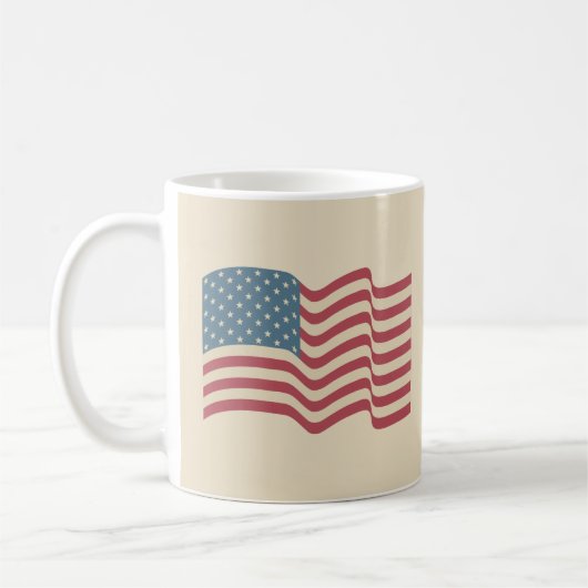 Drapeau classique américain de café Mug (Gauche)