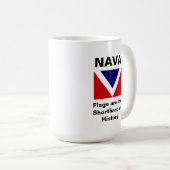 Drapeau classique NAVA Mug 12oz (Devant droit)