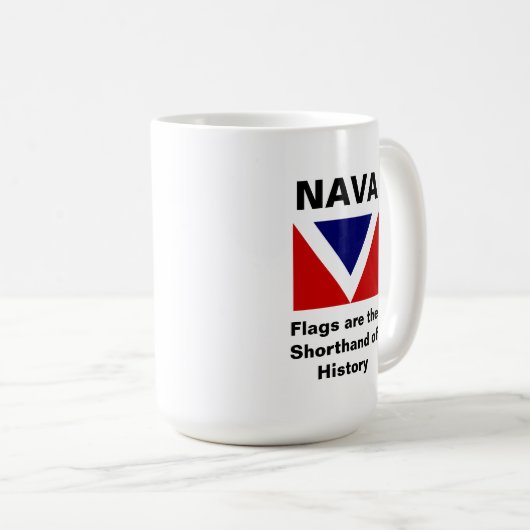Drapeau classique NAVA Mug 12oz (Devant droit)