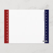 Drapeau Coeur Patriotique Parti Numéro de table Ca (Dos)