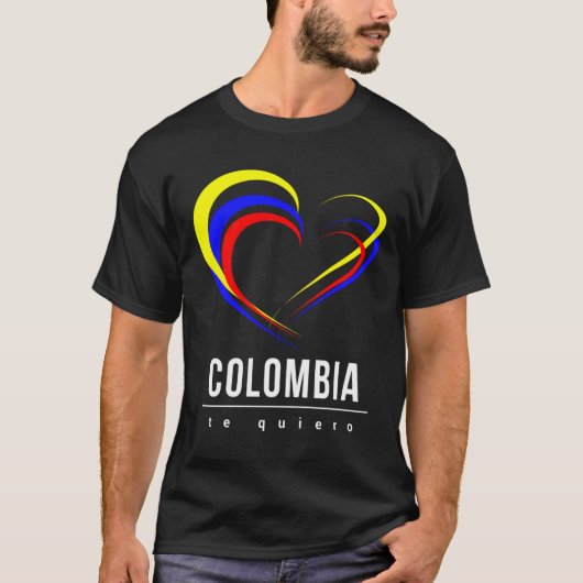 Drapeau colombien Coeur Bandera Corazon Sweat - sh (Devant)