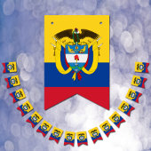 Drapeau colombien et parti Colombie bannières / Ma