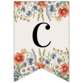 Drapeau coloré Fleur sauvage Bunting (Premier drapeau)